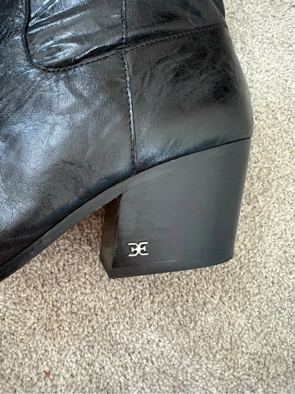 Women's Sam Edelman Britten Western Square Toe Boot SZ 11
